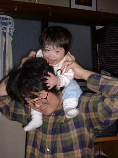 YOUKI with papa * 2001.2.11
